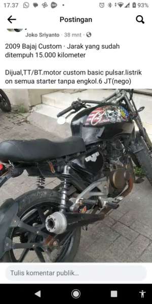 Jual bekas Dijual motor custom,basic pulsar,lokasi di Jakarta Utara