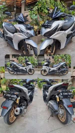 Jual bekas Yamaha All New Aerox Connected 155 ABS Keyless Silver 2021 Tipe Tinggi,lokasi di Tangerang Selatan Kota