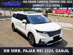 Jual bekas TANPA DOWN PAYMENT KIA Carnival Premier 2022 Diesel,lokasi di Bandung Kota