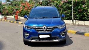 Jual bekas Renault Triber RXZ AT 2020 biru km56ribuan matic cash kredit proses bisa dibantu,lokasi di DKI Jakarta