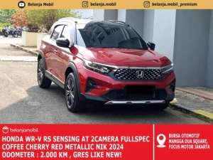 Jual bekas LOW KM 2.000Honda WRV RS Sensing AT Fullspec merah NIK 2024,lokasi di 