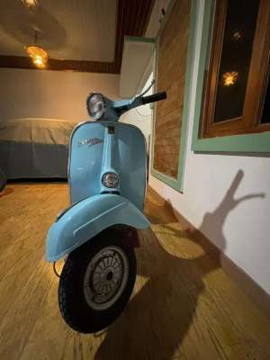 Vespa Super 66 seri 4 digit lokasi di Babelan, tersedia melalui melalui situs Olx