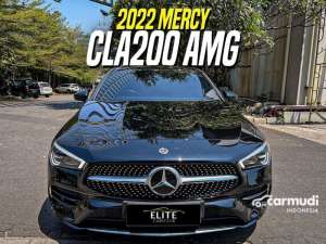 2022 Mercedes-Benz CLA200 1.3 AMG Line Coupe Black Mercy CLA 200 Sport Facelift Hitam , tersedia melalui melalui situs Carmudi