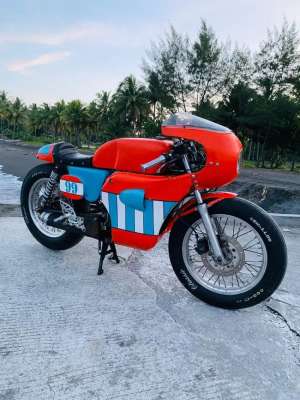 Jual bekas Motor custom Caferacer basic tiger 200cc,lokasi di Sumur Bandung