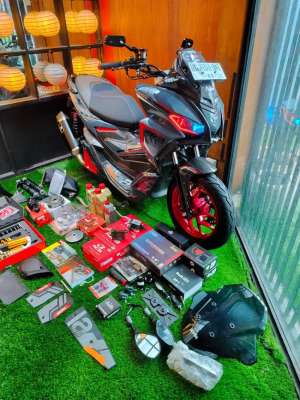 Jual bekas Aprilia SR-GT 200 Full Modifikasi Hedon bkn Aerox Xmax Nmax,lokasi di Kuta Utara