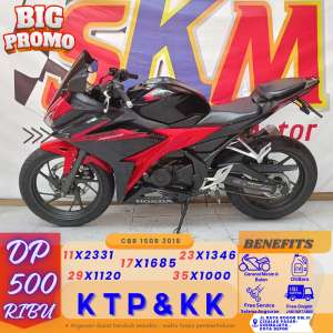Jual bekas cbr 150 tahun 2021 dp250 km low cash credit,lokasi di Cibinong