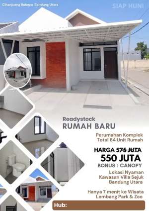 1 unit terakhir rumah di cihanjuang lokasi premium dekat gegerkalong lokasi di Sukajadi, tersedia melalui melalui situs Olx