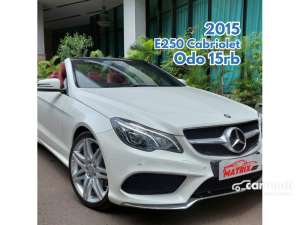 Jual bekas 2015 Mercedes-Benz E250 2.0 AMG Convertible White on Red Mercy E 250 Cabriolet Putih,lokasi di DKI Jakarta