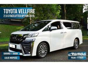 Jual bekas 2015 Toyota Vellfire 2.5 G MPV BISA NEGO TERMURAH DP MINIM,lokasi di Banten