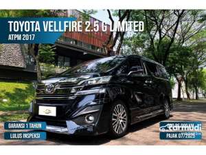 Jual bekas 2017 Toyota Vellfire 2.5 Limited MPV BISA NEGO TERMURAH DP MINIM,lokasi di Banten