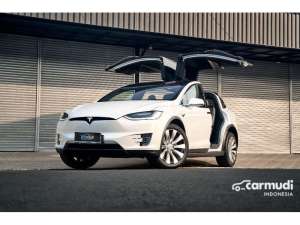 Jual bekas 2019 Tesla Model X 0.0 75D Wagon Long Range Pearl White on Black, 7 Seater, KM 2 Ribuan,lokasi di DKI Jakarta