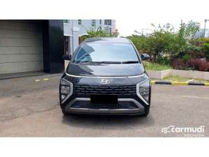 Jual bekas 2022 Hyundai Stargazer 1.5 Style MPV hitam matic pajak panjang,lokasi di DKI Jakarta