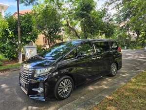 Jual bekas alphard sc cbu jepang premium sound jbl 2015 hitam black alphard 2016,lokasi di 