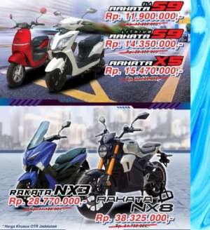 Angs 461 Motor Listrik Rakata S9 Tahun 2024 lokasi di Pantai Indah Kapuk, tersedia melalui melalui situs Olx