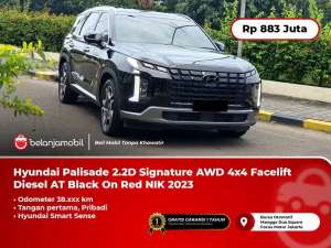 Jual bekas AWD 4x4 Hyundai Palisade 2.2D Signature Diesel AT Black 2023,lokasi di 