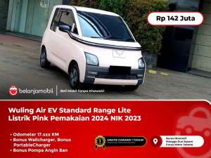 Jual bekas BANYAK BONUS Wuling Air EV Standard Range Lite Listrik Pink NIK 2023,lokasi di 