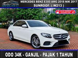 Jual bekas Bunga5 Odo34k PAJAK1Tahun sunroof Mercedes Benz E300 AMG 2018,lokasi di 