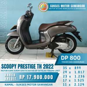 Jual bekas Buruan sikat guys banyak promo nya nih SCOOPY PRESTIGE TH 2022,lokasi di Beji