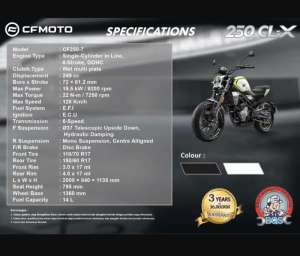 Jual bekas CFMOTO CLX 250 cc moge low km,lokasi di Jagakarsa