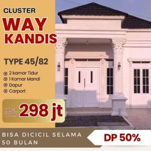 Cluster Minimalis 2 Kamar Tidut di Lokasi Strategis Way Kandis, Balam lokasi di Tanjung Senang, tersedia melalui melalui situs Olx