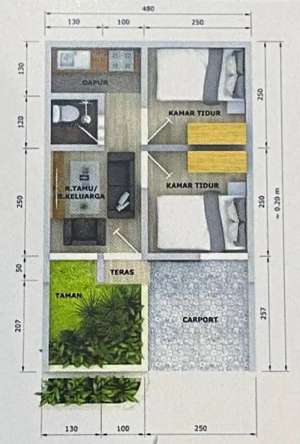 cluster siap huni nempel angkot dekat stasiun citayam lokasi di Pancoran Mas, tersedia melalui melalui situs Olx