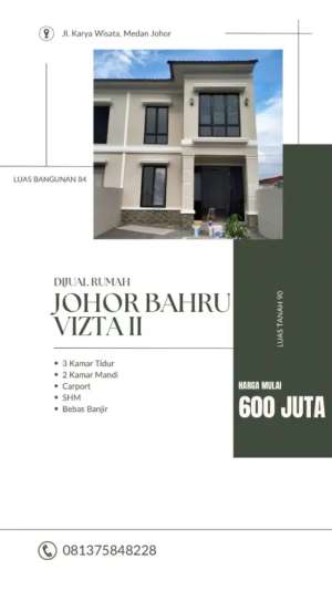 DAPATKAN SEGERA HUNIAN MEWAH MODERN HARGA TERJANGKAU DI MEDAN JOHOR lokasi di Medan Johor, tersedia melalui melalui situs Olx