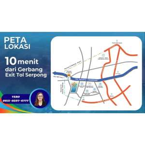 Dekat Mall Citra, Kampus Unipi, Summarecon Tangerang Havena Briza lokasi di Cikupa, tersedia melalui melalui situs Olx
