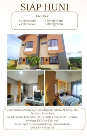 Di Jual Rumah Siap Huni Kawasan Jababeka Residence lokasi di Tanah Sereal, tersedia melalui melalui situs Olx