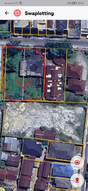 DI JUAL SATU BIDANG TANAH JALAN KUANTAN RAYA LIMA PULUH KOTA PEKANBARU lokasi di Lima Puluh, tersedia melalui melalui situs Olx