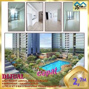 DIJUAL CEPAT DAN MURAH APARTEMENT AERIUM PERMATA BUANA -JAKARTA BARAT lokasi di Kembangan, tersedia melalui melalui situs Olx