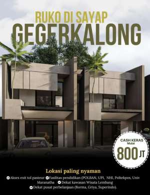 Dijual Cepat Ruko di ciwaruga cigugur girang dekat gegerkalong sdh shm lokasi di Sukasari, tersedia melalui melalui situs Olx