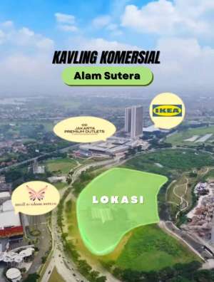 Dijual Kavling Komersial di Jalan Jalur Sutera Boulevard, Alam Sutera lokasi di Serpong Utara, tersedia melalui melalui situs Olx