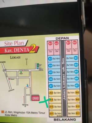 Dijual Lahan jln abri lokasi di Metro Pusat, tersedia melalui melalui situs Olx