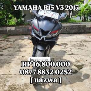 Jual bekas dijual motor second yamaha r15 v3 2017 berkualitas,lokasi di Tangerang Selatan