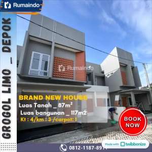 Dijual Murah Rumah Cluster di Grogol Limo Depok lokasi di Limo, tersedia melalui melalui situs Olx
