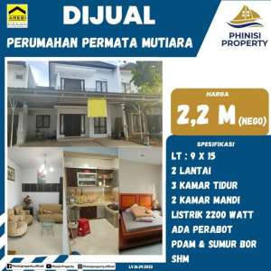 DIJUAL RUMAH 2 LANTAI DI DAENG TATA PERUMAHAN PERMATA MUTIARA lokasi di Tamalate, tersedia melalui melalui situs Olx