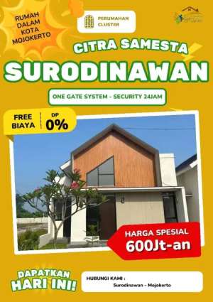 Dijual Rumah Bagus Mojokerto Kota Dekat Jalan RA Basuni lokasi di Prajurit Kulon, tersedia melalui melalui situs Olx