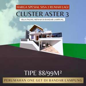 DIJUAL RUMAH BERKONSEP VILLA DI DEKAT LEMBAH HIJAU lokasi di Tanjung Karang Barat, tersedia melalui melalui situs Olx