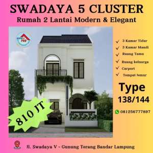 DIJUAL RUMAH BESAR DUA LANTAI TANAH LUAS lokasi di Gunung Terang, tersedia melalui melalui situs Olx