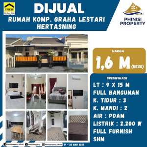 DIJUAL RUMAH FULL FURNISH DI GRAHA LESTARI HERTASNING lokasi di Tamalate, tersedia melalui melalui situs Olx