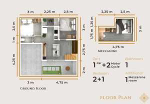 Dijual Rumah Unik Type Mezzanine Modern Exsclusif Termurah di Bekasi lokasi di Jatiwarna, tersedia melalui melalui situs Olx