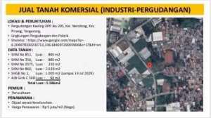Dijual Tanah Komersial Pergudangan Kavling DPR Kec Pinang Tangerang lokasi di Pinang (Penang), tersedia melalui melalui situs Olx