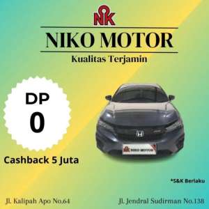 Jual bekas DP 0 CASHBACK 5JT ANTIK KM10RB CITY HB RS 1.5 2021 MT,lokasi di 