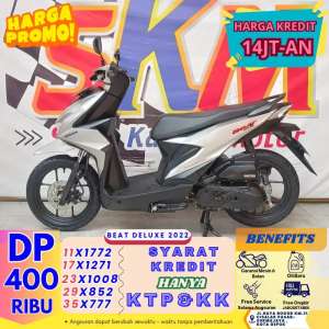 Jual bekas Dp 400rb kredit Beat deluxe 2022,lokasi di Tapos