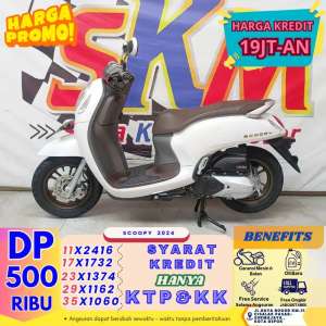 Jual bekas DP 500 POTONGAN 2BLN HONDA SCOOPY 2024,lokasi di Cilodong