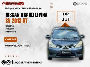 Jual bekas DP3JT GRAND LIVINA SV 2013 AUTOMATIC ORIGINAL TANGAN 1,lokasi di 