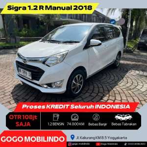 Jual bekas Dp5jt Daihatsu Sigra R Manual 2018 Plat AB Pajak Baru Kredit Murah,lokasi di 