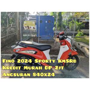 Jual bekas Fino Sporty 2024 Merah Km5Rb Perak G Pekalongan,lokasi di Pedurungan