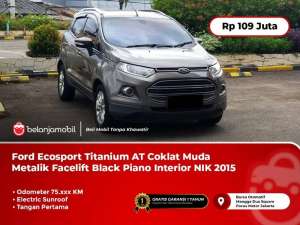 Jual bekas Ford Ecosport Titanium Sunroof AT Coklat Black Piano 2015 2016,lokasi di 