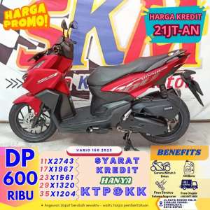Jual bekas hanya bayar 600 proses KTPKK Vario 160 2023 cash credt,lokasi di Sukmajaya